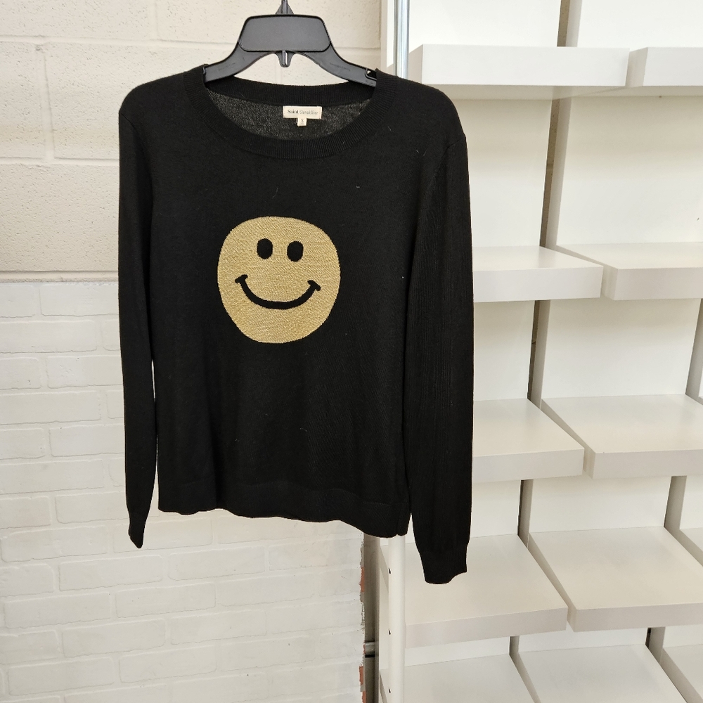 Cashmere Blend Smiley Sweater
